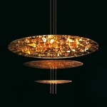 Macchina Della Luce C LED Pendant - Gold Leaf