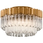 Charisma Ceiling Light Fixture - Gold Leaf / Clear