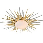 Helios Wall / Ceiling Light - Gold & Silver Leaf / Opal