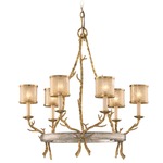 Parc Royale Chandelier - Gold & Silver Leaf / Golden Ice