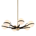 Ace Pendant - Textured Bronze / Brushed Brass / Opal