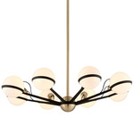 Ace Pendant - Textured Bronze / Brushed Brass / Opal