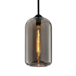 District Pendant - Soft Black / Smoke