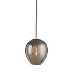 Odyssey Pendant - Textured Black / Polished Nickel / Smoke