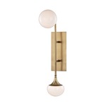 Fleming Wall Sconce - Aged Brass / Opal