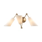 Buckingham Wall Sconce - Aged Brass / Off White