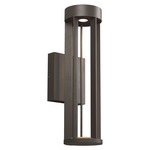 Turbo 120V Outdoor Wall Light - Bronze / Clear