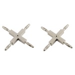 Monorail X Conductive Connector - Discontinued Finish - Satin Nickel