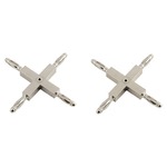 Monorail X Conductive Connector - Satin Nickel