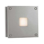 4X4 Wall / Ceiling Light - Overstock - Satin Aluminum / White