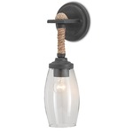 Hightider Wall Light - French Black / Clear