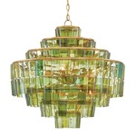 Sommelier Chandelier - Gold Leaf