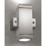Alume 08 Wall Light with Mini Jbox - Stainless Steel / Clear