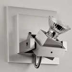 Alume 11 Wall Light with Square Canopy - Aluminum