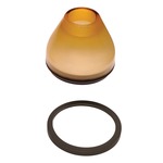 S3 Round Glass Shade Accessory - Antique Bronze / Amber