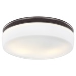 Issen Ceiling Light Fixture - Oil Rubbed Bronze / White Opal Etched