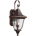 Oakmont Outdoor Hanging Wall Light - Patina Bronze / Clear Seeded