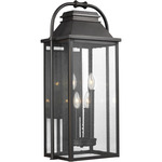 Wellsworth Outdoor Wall Sconce - Antique Bronze / Clear Seeded
