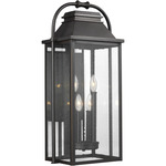Wellsworth Outdoor Wall Sconce - Antique Bronze / Clear Seeded