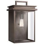 Glenview Outdoor Wall Sconce - Antique Bronze / Clear
