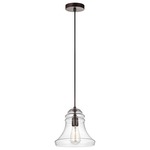 Doyle Flared Pendant - Oil Rubbed Bronze / Clear