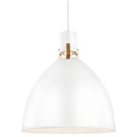 Brynne Pendant - Flat White