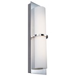 Cynder Wall Light - Chrome / White Opal Etched