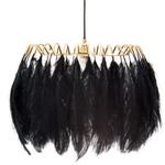 Feather Pendant Lamp - Gold / Black