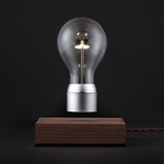 FLYTE Manhattan Table Lamp - Chrome / Walnut