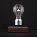 FLYTE Manhattan Table Lamp - Chrome / Walnut