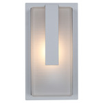 Neptune Outdoor Wall Light - Satin / Frosted Glass