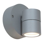 KO 50 Outdoor Wall Spotlight - Satin / Clear