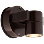 KO 51 Adjustable Outdoor Wall Light - Bronze / Clear