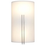 Prong Wall Sconce - Brushed Steel / White