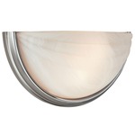 Crest Wall Light - Satin / Alabaster