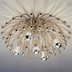 Anemone Wall / Ceiling Light - Floor Model - Polished Nickel