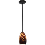 Champagne Rod Pendant - Oil Rubbed Bronze / Inca