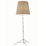 Baby Gilda Floor Lamp - Nickel / Natural Jute