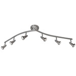 Mirage Swing Arm Spot Flush Mount - Brushed Steel