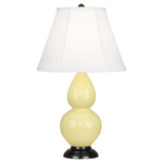 Double Gourd Table Lamp - Butter / Ivory Shade