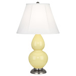Double Gourd Table Lamp - Butter / Ivory Shade
