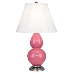 Double Gourd Table Lamp - Schiaparelli Pink / Ivory Shade