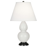 Double Gourd Table Lamp - Lily / Pearl Dupioni Shade