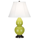 Double Gourd Table Lamp - Apple / Ivory Shade