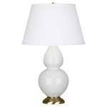 Double Gourd Table Lamp - Lily / Pearl Dupioni Shade