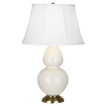 Double Gourd Table Lamp - Bone / Ivory Shade