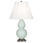 Double Gourd Table Lamp - Celadon / Ivory Shade