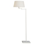 Real Simple Swing Arm Floor Lamp - White Mont Blanc / Stardust White