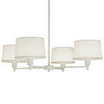 Real Simple Chandelier - White Mont Blanc/ Stardust White