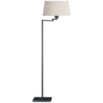 Real Simple Swing Arm Floor Lamp - Snowflake / Gunmetal